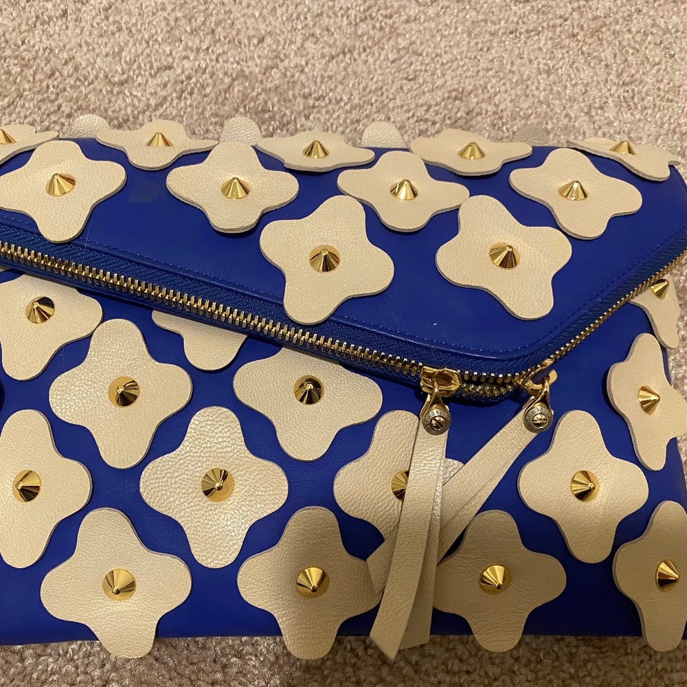 Henri Bendel flowered clutch
